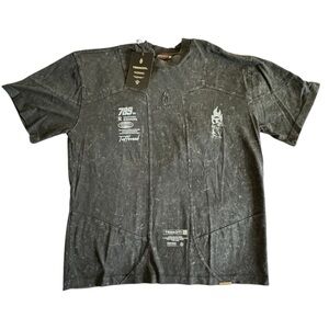 Tenaciti Tuffbreed 789 Street Aesthetic Black Graphic Tee Size M NWT